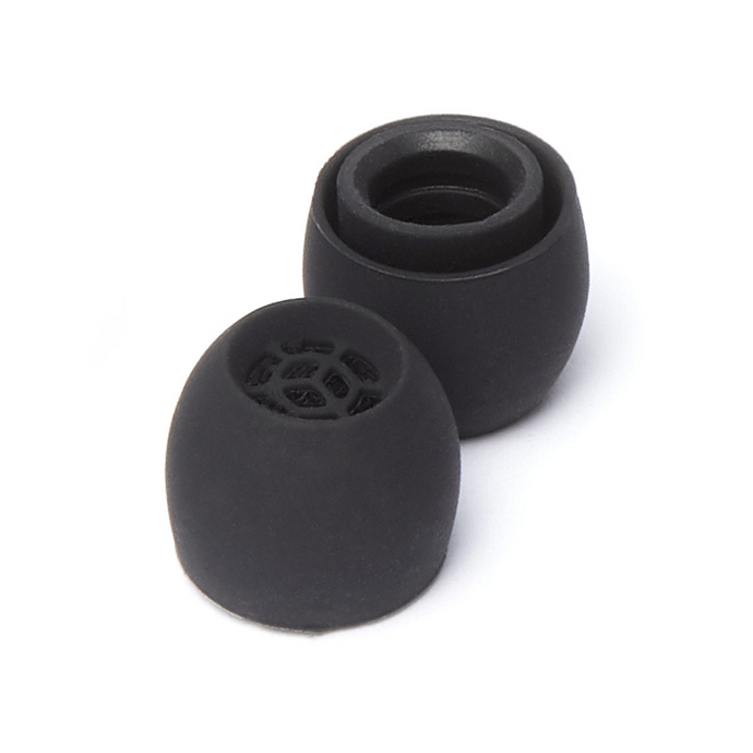 Eartip for IE 200, 300, 600, 900 Silicone (Black) (3 Pairs)