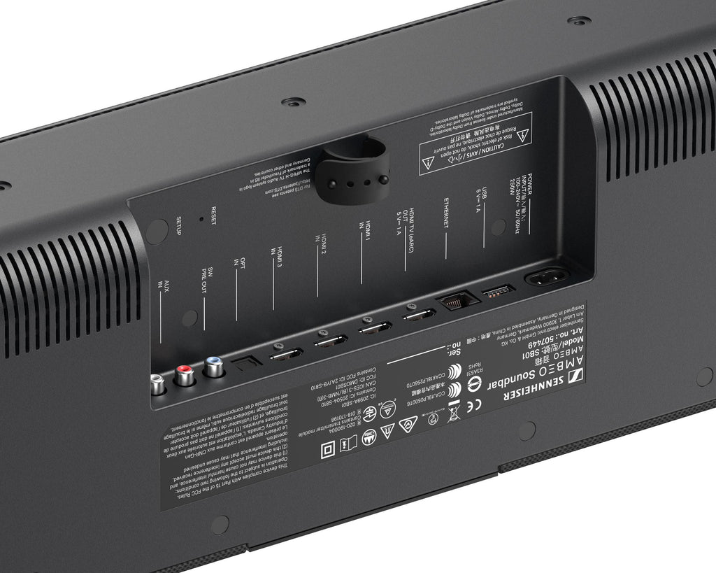Sennheiser AMBEO Soundbar MAX Inputs View