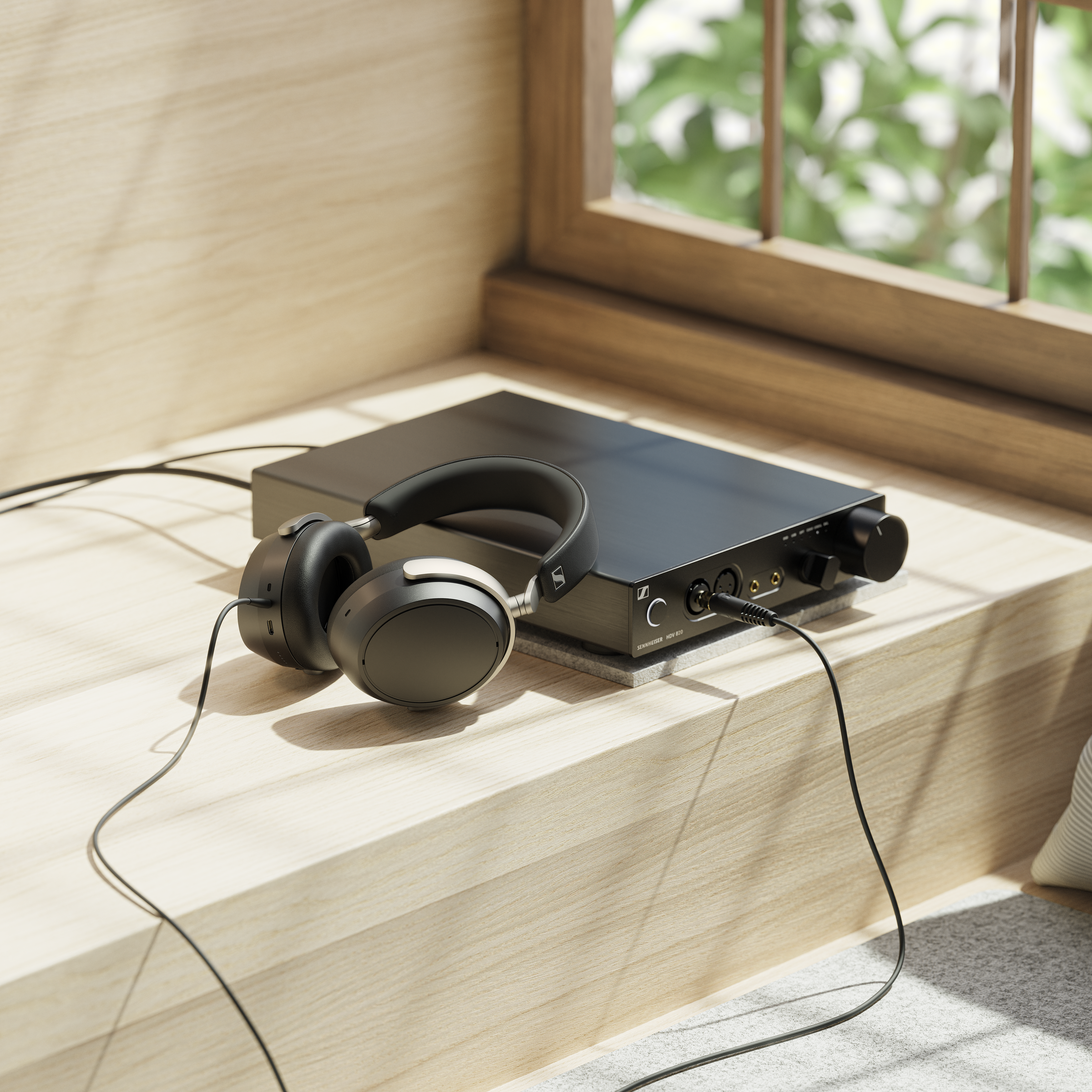 Sennheiser HDV 820 Headphone Amplifier and Sennheiser HDB 630 Wireless Audiophile Headphones