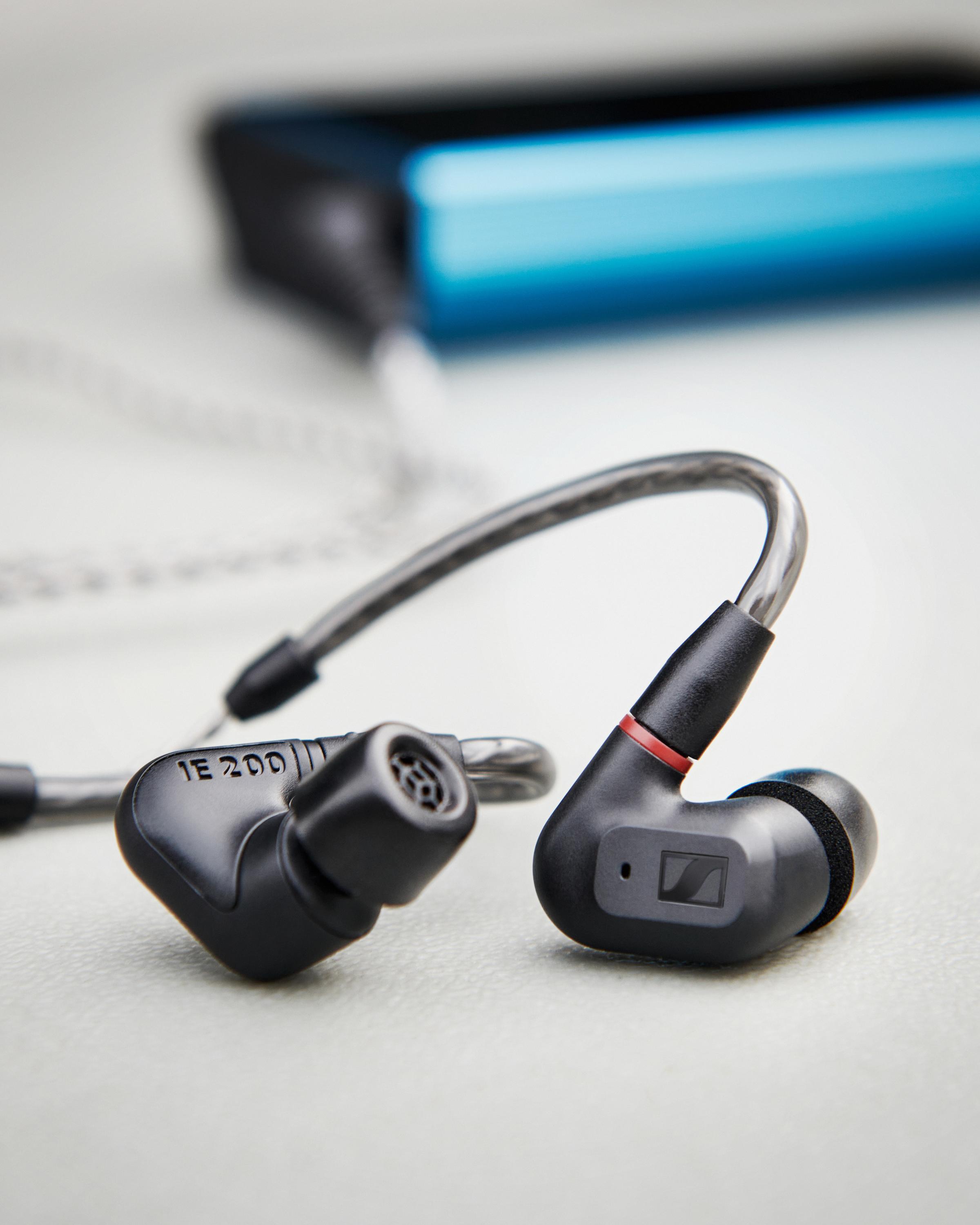 Sennheiser IE 200 Audiophile In Ear Headphones Lifestyle Closeup Image
