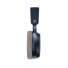 Load image into Gallery viewer, Sennheiser MOMENTUM 4 Wireless Denim Bluetooth Headphones Folded Flat Ear Cup View
