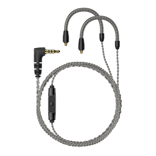 MMCX Microphone Braided Cable for IE Series 3.5mm Jack