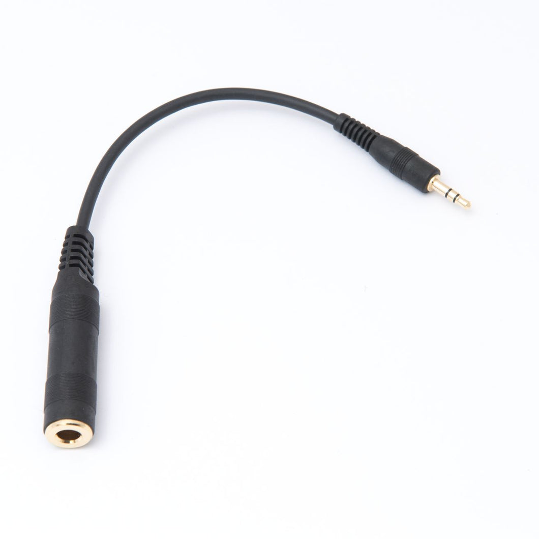 Audio Jack Adapter, 6.3mm to 3.5mm (Gold)